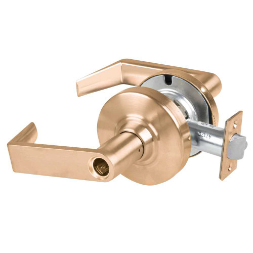 Schlage ND80LDEU RHO 612 Grade 1 Electrified Cylindrical Lock Storeroom Function 12-24 VDC Fail Secure 2-3/4 Backset Rhodes Lever Less Cylinder Satin Bronze Finish ND80LDEU RHO 612