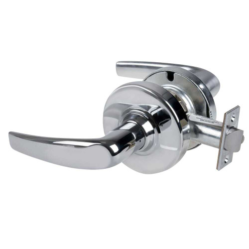 Schlage ND10S ATH 625 Grade 1 Passage Latch Athens Lever Non-Keyed Bright Chrome Finish Non-Handed ND10S ATH 625