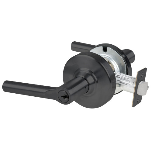 Schlage ND80PD BRW 622 Grade 1 Storeroom Lock Broadway Lever Standard Cylinder Matte Black Finish Non-Handed