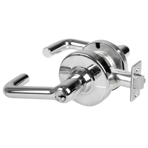 Schlage ND80PD TLR 625 Grade 1 Storeroom Lock Tubular Lever Standard Cylinder Bright Chrome Finish Non-Handed ND80PD TLR 625
