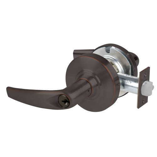 Schlage ND80PDEU ATH 643E RX Grade 1 Electrified Cylindrical Lock Storeroom Function 12-24V DC Fail Secure 2-3/4 Backset RX Athens Lever Aged Bronze