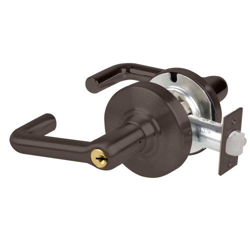 Schlage ND80PDEU TLR 613 RX Grade 1 Electrified Cylindrical Lock Storeroom Function 12/24 VDC Fail Secure 2-3/4 Backset Request to Exit Tubular Lever Oil Rubbed Bronze Finish ND80PDEU TLR 613 RX