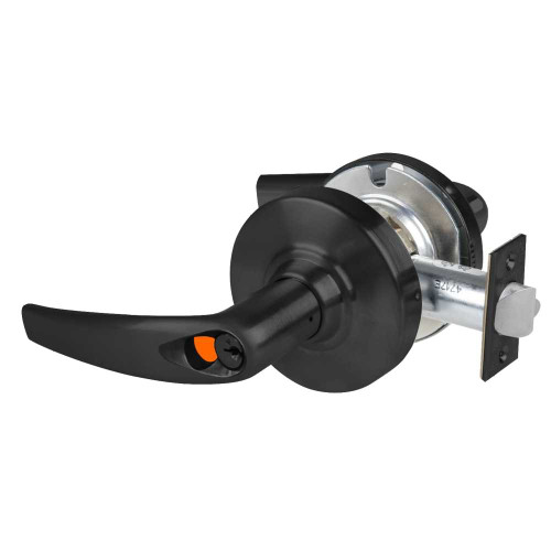 Schlage ND80TD ATH 622 Grade 1 Storeroom Lock Athens Lever Schlage FSIC Prep with Construction Core Matte Black Finish Non-Handed ND80TD ATH 622