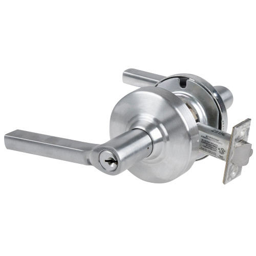 Schlage ND82PD LAT 626 Grade 1 Institutional Lock Latitude Lever Standard Cylinder Satin Chrome Finish Non-Handed