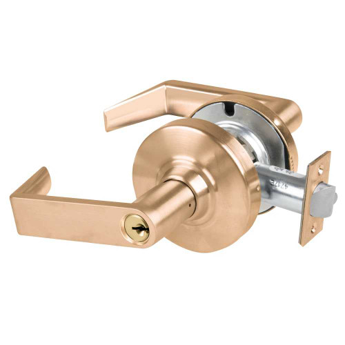 Schlage ND82PD RHO 612 Grade 1 Institutional Lock Rhodes Lever Standard Cylinder Satin Bronze Finish Non-Handed ND82PD RHO 612