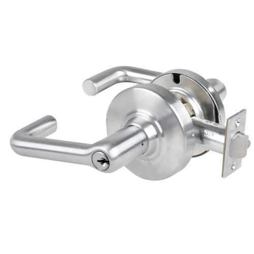 Schlage ND82PD TLR 626 Grade 1 Institutional Lock Tubular Lever Standard Cylinder Satin Chrome Finish Non-Handed ND82PD TLR 626