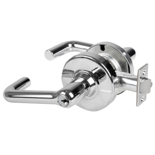 Schlage ND85PD TLR 625 Grade 1 Faculty Restroom Lock Tubular Lever Standard Cylinder Bright Chrome Finish Non-Handed