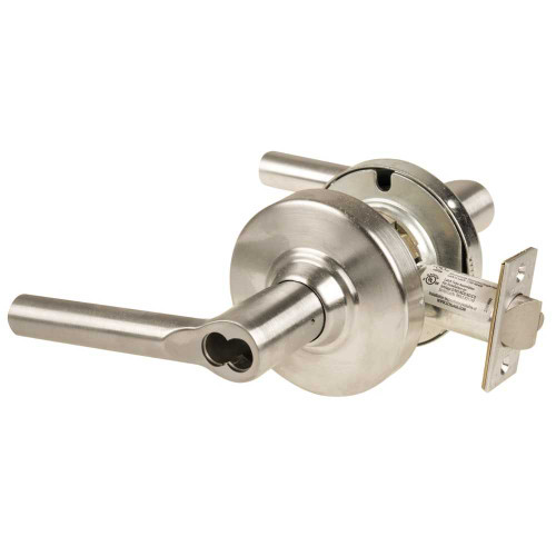 Schlage ND96JD BRW 619 Grade 1 Storeroom Lock Broadway Lever Schlage FSIC Prep Less Core Satin Nickel Finish Non-Handed ND96JD BRW 619