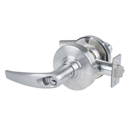Schlage ND96RD ATH 626 Grade 1 Storeroom Lock Athens Lever Schlage FSIC Prep with Core Satin Chrome Finish Non-Handed ND96RD ATH 626