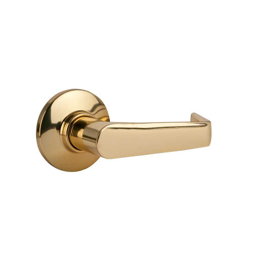 Schlage S170 SAT 605 Grade 2 Tubular Lock Single Dummy Trim Function Non-Keyed Saturn Lever Bright Brass Finish Non-Handed S170 SAT 605