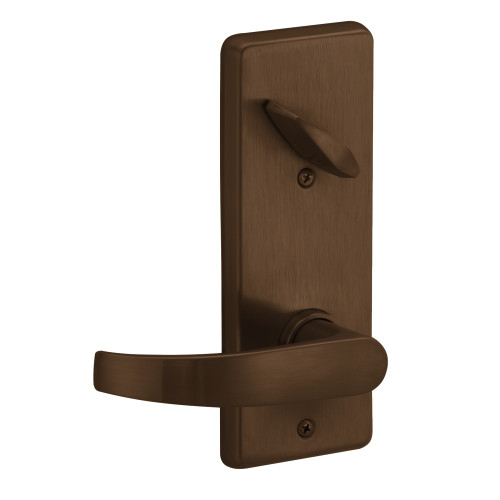 Schlage S210LD NEP 613 Grade 2 Interconnected  Entrance Lock Single Locking Neptune Adjustable 2-3/8 or 2-3/4 Backset Less Cylinder Oil Rubbed Bronze