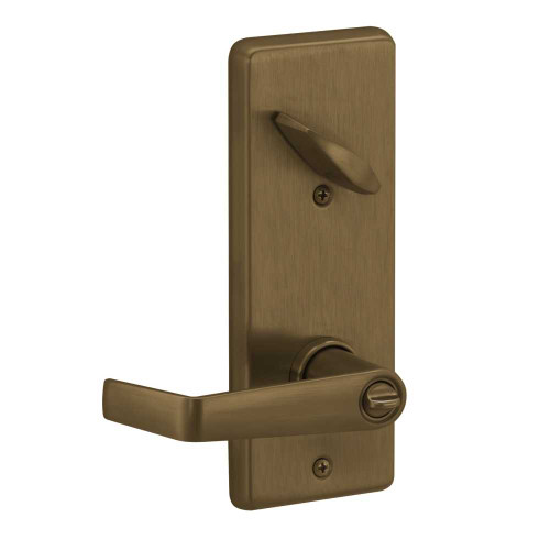 Schlage S251JD SAT 609 Grade 2 Interconnected Entrance Lock Double Locking Saturn Adjustable 2-3/8 or 2-3/4 Backset FSIC Prep Less Core Antique Brass S251JD SAT 609