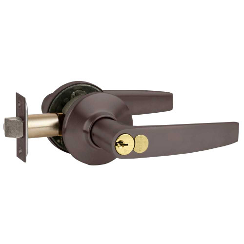 Schlage S51RD JUP 613 Grade 2 Tubular Lock Entrance/Office Function Schlage FSIC Core Jupiter Lever Oil-Rubbed Bronze Finish Non-Handed S51RD JUP 613