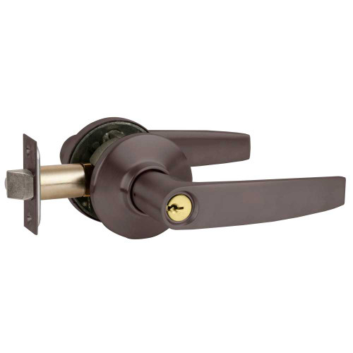 Schlage S70PD JUP 613 Grade 2 Tubular Lock Classroom Function Key in Lever Cylinder Jupiter Lever Oil-Rubbed Bronze Finish Non-Handed S70PD JUP 613