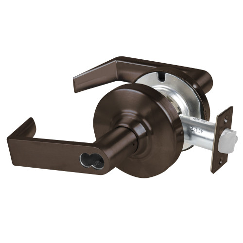 Schlage ND92JD RHO 613 Grade 1 Entrance Lock Rhodes Lever Schlage FSIC Prep Less Core Oil Rubbed Bronze Finish Non-Handed