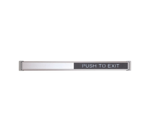 Schlage Electronics 672 36 628 BLANK LHR TouchBar Request-to-Exit Device 36 Blank LHR Satin Aluminum Clear Anodized