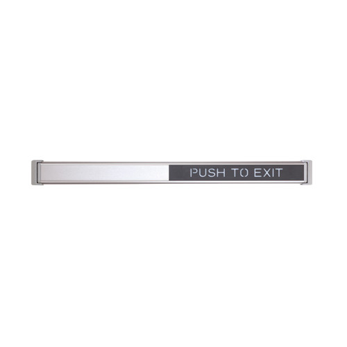 Schlage Electronics 672 42 628 RD WD TouchBar Request-to-Exit Device 42 Red Lettering Wood Door Installation Satin Aluminum Clear Anodized 672 42 628 RD WD