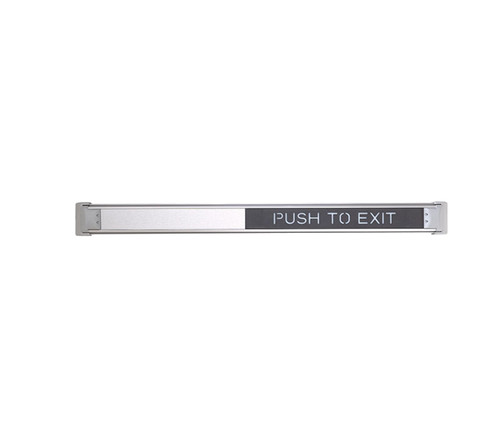 Schlage Electronics 692 42 628RD L SmartBar Request-to-Exit Device Narrow Stile Pushpad Low Profile 42 Red Lettering LHR Satin Aluminum Clear Anodized 692 42 628RD L