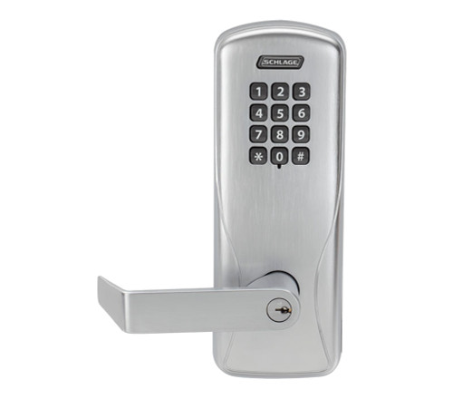 Schlage Electronics CO200993R70KPRHO643EPRR CO-200 Standalone Electronic Lock Rim/Concealed Exit Device Trim Classroom Function Keypad Rhodes Style Lever With Schlage Standard Cylinder Aged Bronze