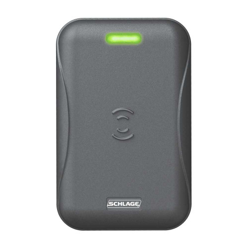 Schlage Electronics MT15-G Multi-Tech Networked Reader Single Gang Wall Mounting 125 Khz Proximity 1356 Mhz Contactless Smart Card Fips 201-1 Compliant Gray Finish MT15-G