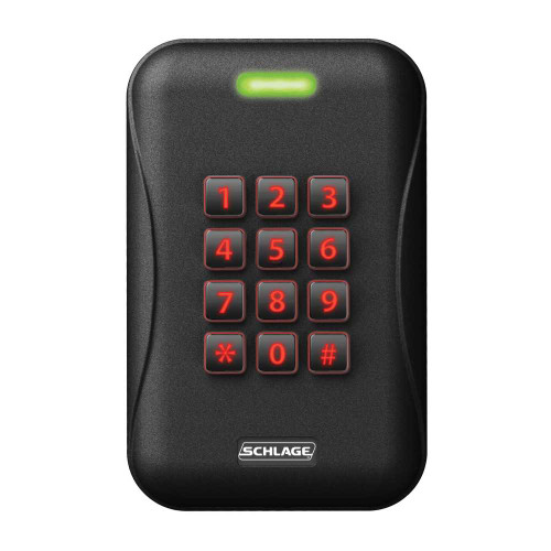 Schlage Electronics MTK15 Networked Multi-Technology Reader with Keypad Wall Mount Pin Credentials 125 kHz Proximity Card 1356 MHz Smart Card FIPS 201-2 Compliant MTK15