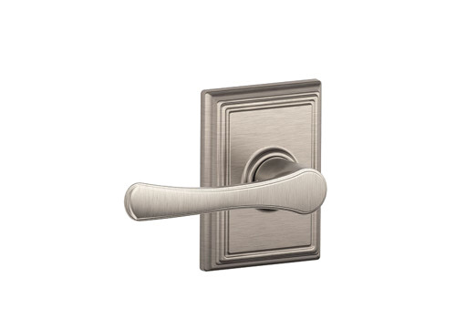 Schlage Residential F10 VLA 619 ADD Grade 2 Passage Latch Avila Lever Addison Rose Satin Nickel Finish F10 VLA 619 ADD