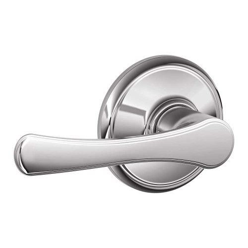 Schlage Residential F10 VLA 625 Grade 2 Passage Latch Avila Lever Bright Chrome Finish F10 VLA 625