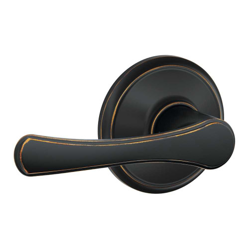 Schlage Residential F10 VLA 716 Grade 2 Passage Latch Avila Lever Antique Bronze Finish F10 VLA 716