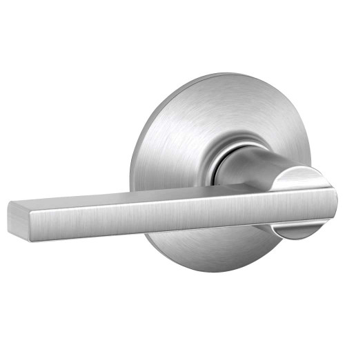 Schlage Residential F10F LAT 626 Grade 2 Passage Latch Fire Rated Latitude Lever Satin Chrome Finish F10F LAT 626