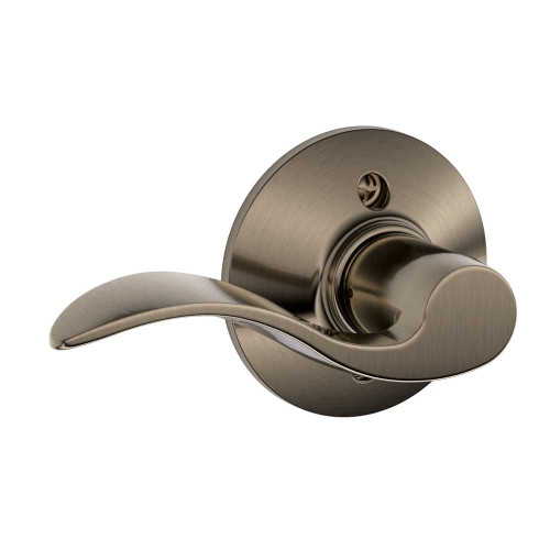 Schlage Residential F170 ACC 620 LH Grade 2 Single Dummy Accent Lever Antique Nickel Finish F170 ACC 620 LH
