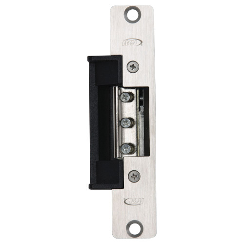 RCI 7114-01 32D Electric Strike 4-7/8 In Faceplate For 3/4 In Projection Latches 11-16 VAC Fail Secure Satin Stainless Steel 