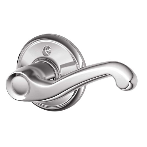 Schlage Residential F170 FLA 625 RH Grade 2 Single Dummy Flair Lever Bright Chrome Finish F170 FLA 625 RH