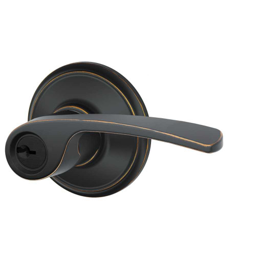 Schlage Residential F170 MER 716 RH Grade 2 Single Dummy Merano Lever Antique Bronze Finish F170 MER 716 RH