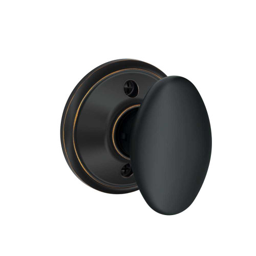 Schlage Residential F170 SIE 716 Single Dummy Siena Knob Antique Bronze F170 SIE 716