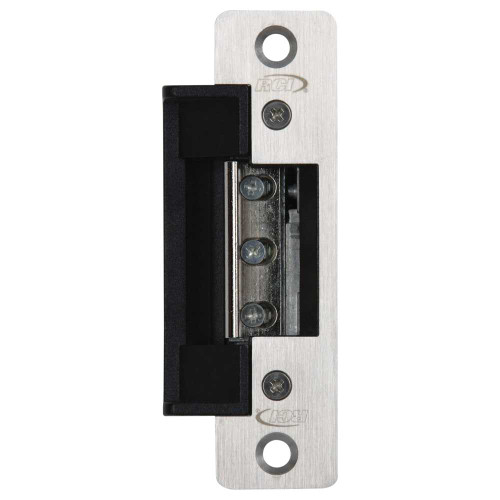 RCI 7314-06 32D Electric Strike 4-7/8 Faceplate For 3/4 Projection Latches 12 VDC Fail Safe Satin Stainless Steel 7314-06 32D