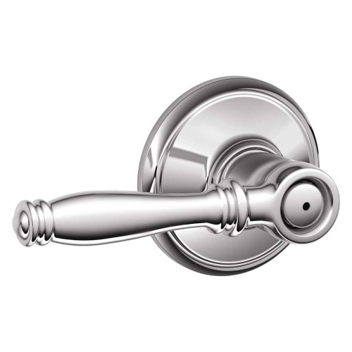 Schlage Residential F40 BIR 625 Grade 2 Privacy Lock Birmingham Lever Bright Chrome Finish F40 BIR 625