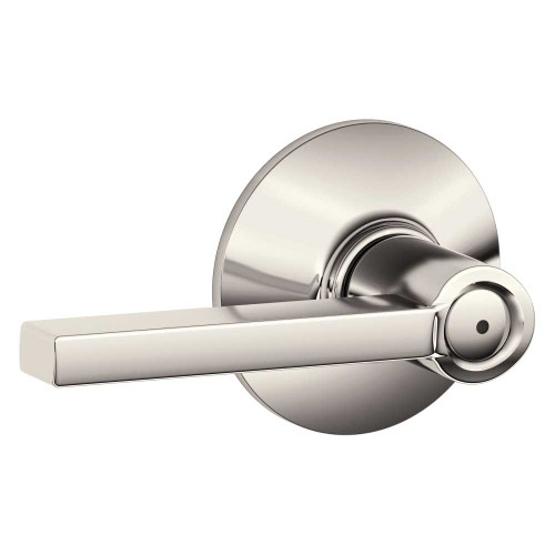 Schlage Residential F40 LAT 618 Grade 2 Privacy Lock Latitude Lever Bright Nickel Finish F40 LAT 618