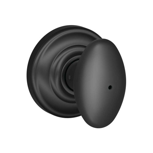 Schlage Residential F40 SIE 622 AND Privacy Lock Siena Knob Andover Rose Black F40 SIE 622 AND