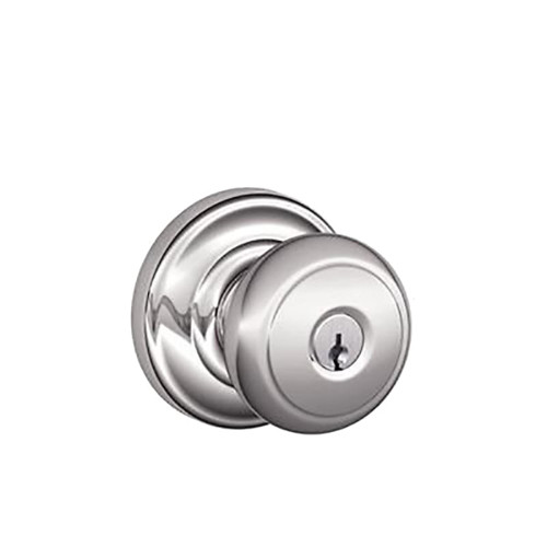 Schlage Residential F51A AND 625 KD Entry Lock Andover Knob Bright Chrome F51A AND 625 KD