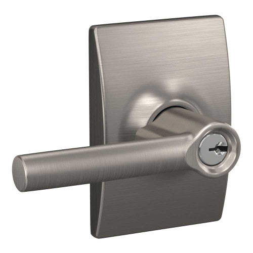 Schlage Residential F51A BRW 619 CEN KD Entry Lock Broadway Lever Century Rose Satin Nickel F51A BRW 619 CEN KD