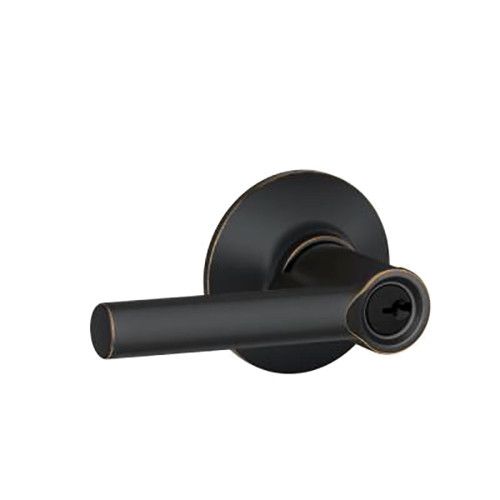 Schlage Residential F51A BRW 716 KD Entry Lock Broadway Lever Antique Bronze F51A BRW 716 KD