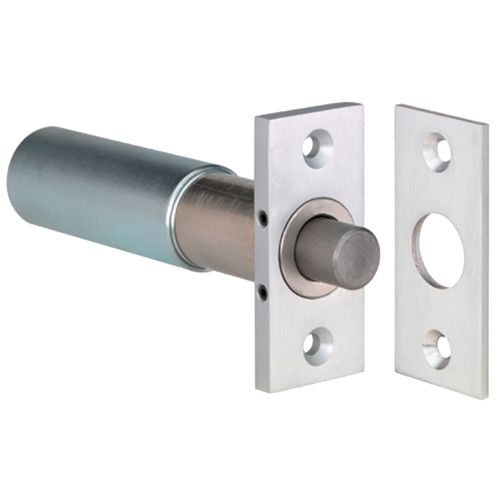 SDC 110IV Conventional Mortise Bolt Lock 12/24 VDC Failsafe 2-3/4 In by 1-1/4 In Face Plate Less Auto Relock Switch Satin Aluminum Clear Anodized