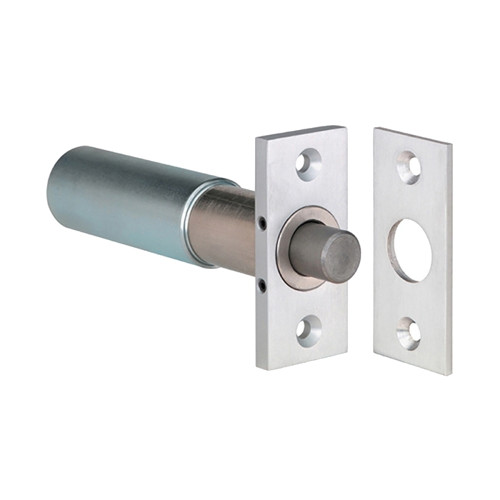SDC 210HV Conventional Mortise Bolt Lock 12/24 VDC Failsecure 2-3/4 In by 1-1/4 In Face Plate Less Auto Relock Switch Satin Aluminum Clear Anodized