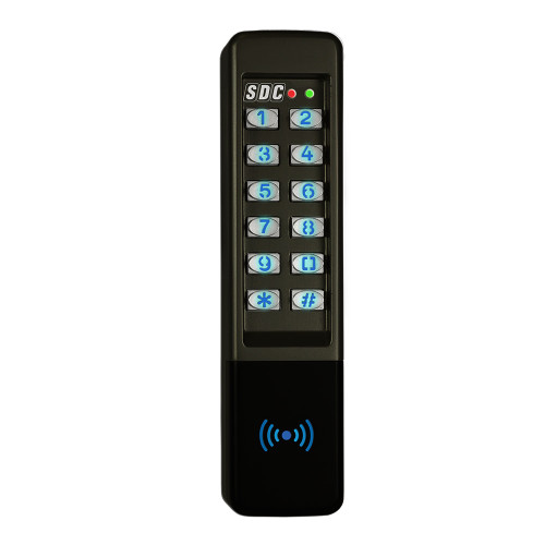 SDC 923P Stand Alone Digital Keypad Narrow with Proximity Reader