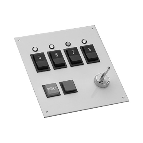 SDC BL4E Modular Control Console Four Maintained Switches with LEDs Alarm Reset Push Button and Key Lock