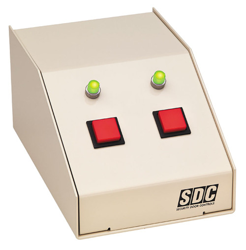 SDC DTMOMA-2 Mini Console One Momentary One Maintained Switch and Two LEDs Beige