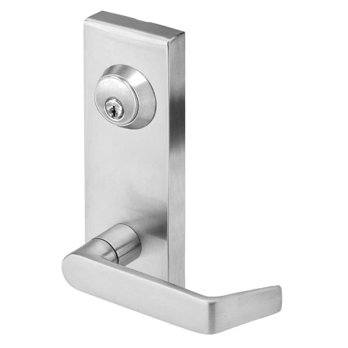 SDC EK03U SPECTRA S6000 Eclipse Style Exit Device Trim Key Retracts Latchbolt Less Cylinder Satin Stainless Steel Finish EK03U