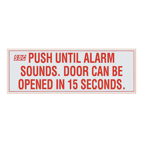 SDC LAB-SIGN-15 Delay Egress Sign 15 Second LAB-SIGN-15