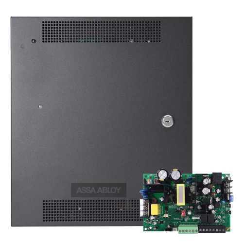 Securitron AQL4-E1 Switching Power Supply With Integrated Fire Alarm Interface 12/24VDC 4/3A E1 Enclosure Black or White AQL4-E1