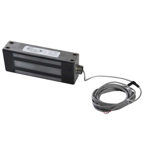 Securitron M62GB Maglock 1200lbs Holding Force Conduit Fitting Magnetic Bond Sensor 12/24VDC Satin Stainless Steel M62GB